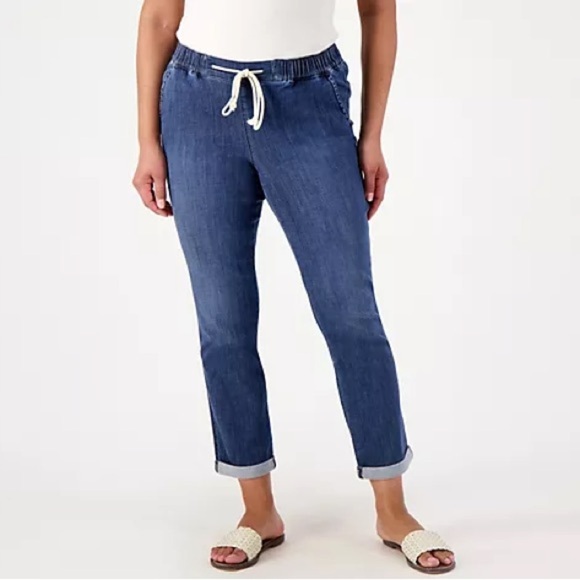 NYDJ Slim Ankle Jogger Lightweight Denim Jean Pants in Elegance - Size 28W - Picture 8 of 8